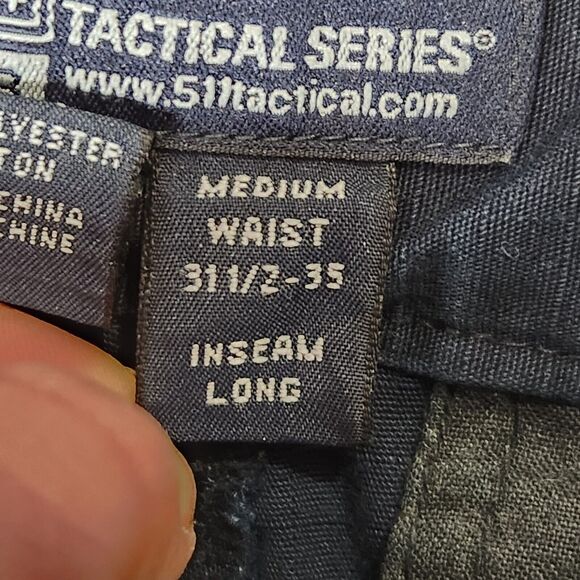 511 Tactical Pants‎ Mens 31-1/2x35 Cargo EMS Police Utility Workwear Techwear - Picture 10 of 10